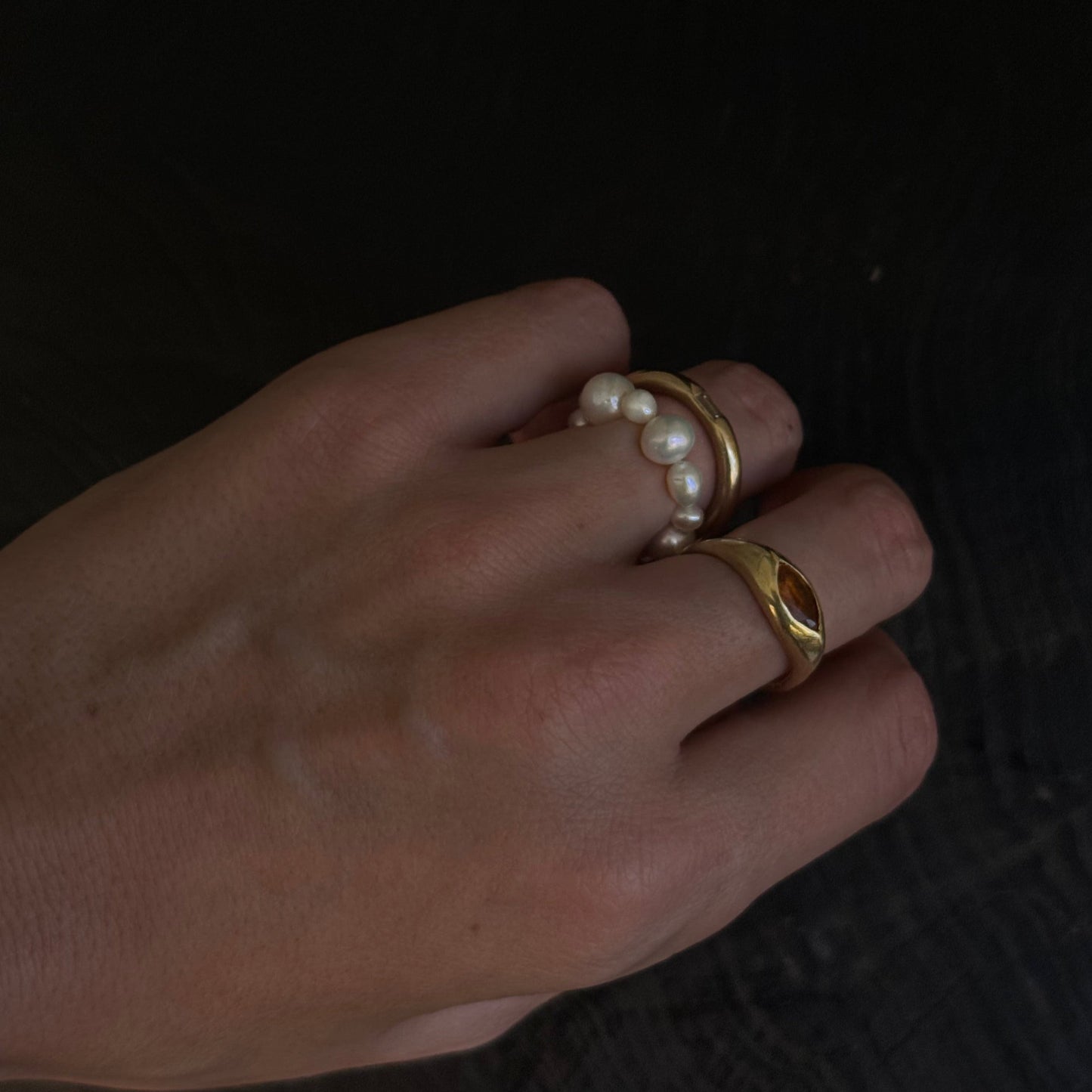 Anillo de perla de arroz