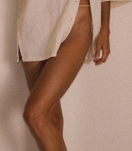 Cadena de cintura con perlas