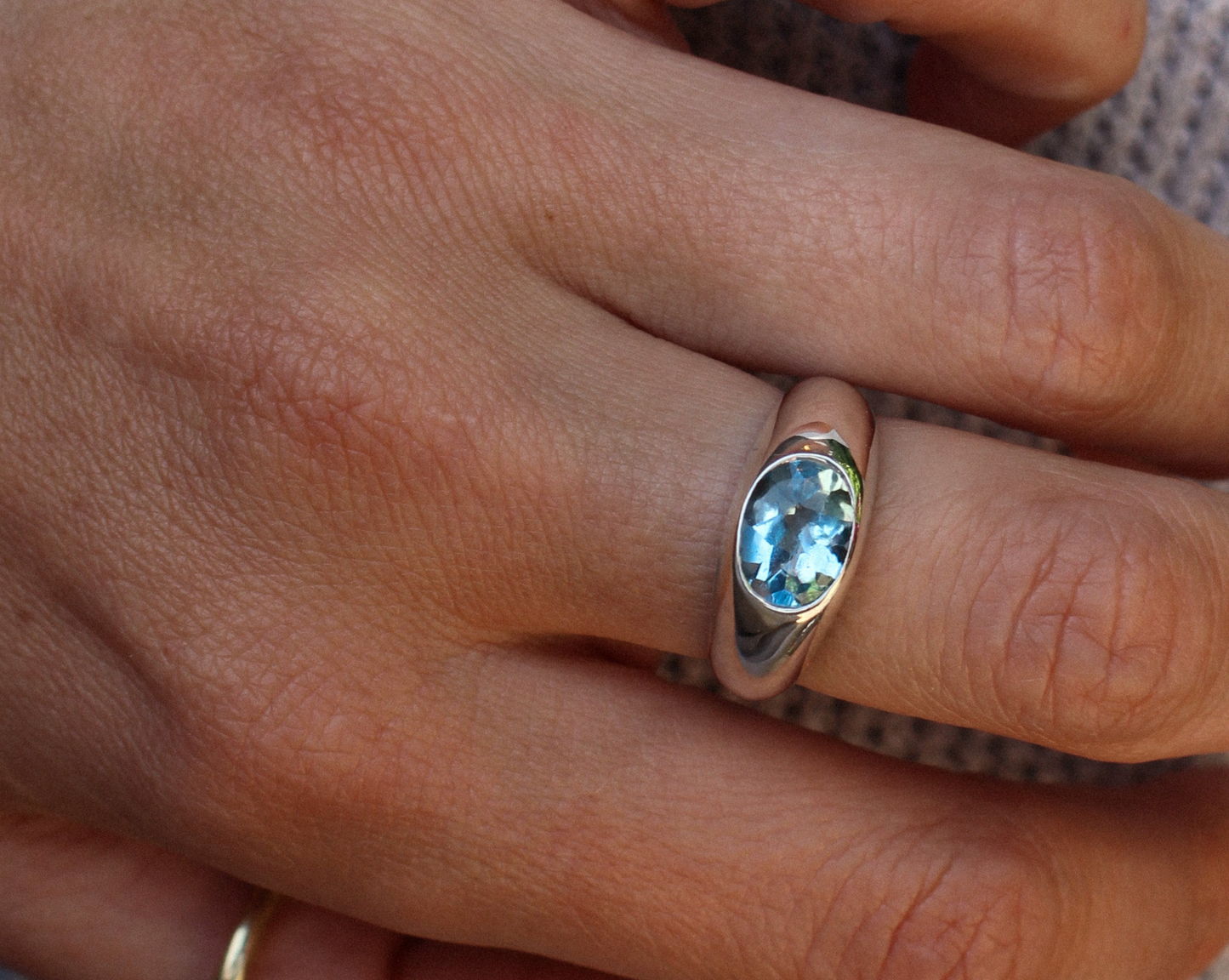 Vintage Blue Topaz Ring