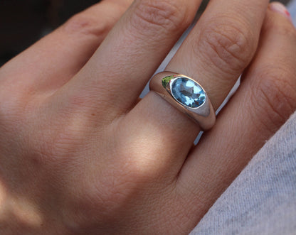 Vintage Blue Topaz Ring