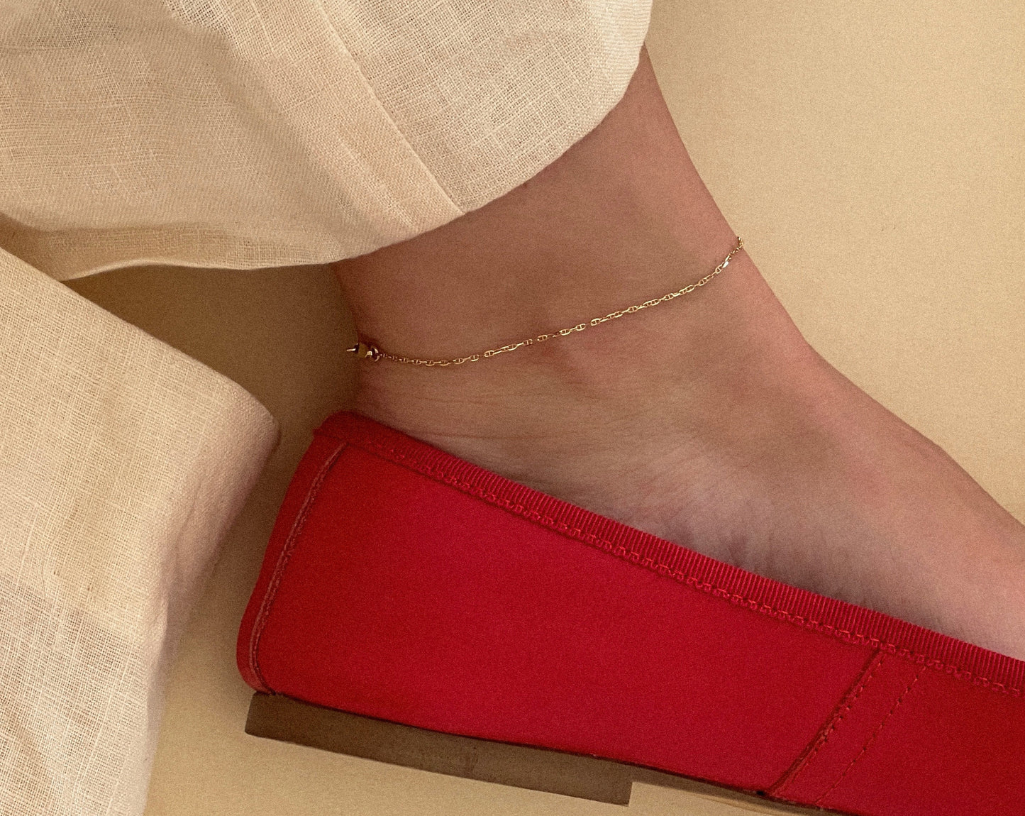 14K Everyday Anklet